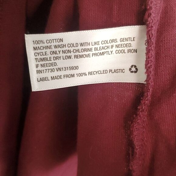 A New Day Maroon Ruffle Top - Picture 4 of 6